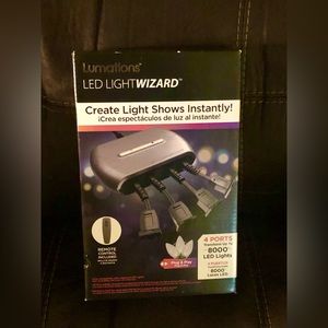 Lumations LED LightWizard Black Four Ports Never Opened Never Used Brand New NIB